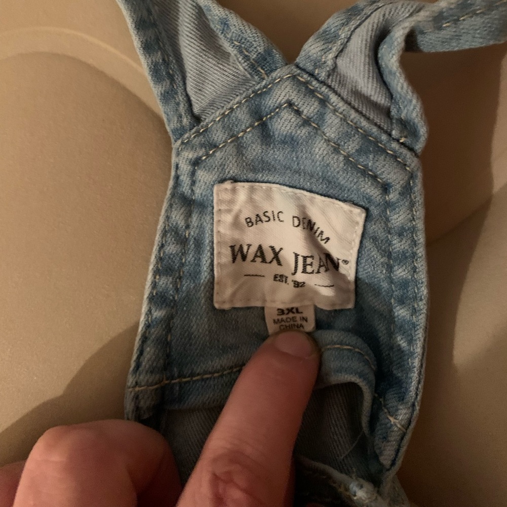 Jean short overalls